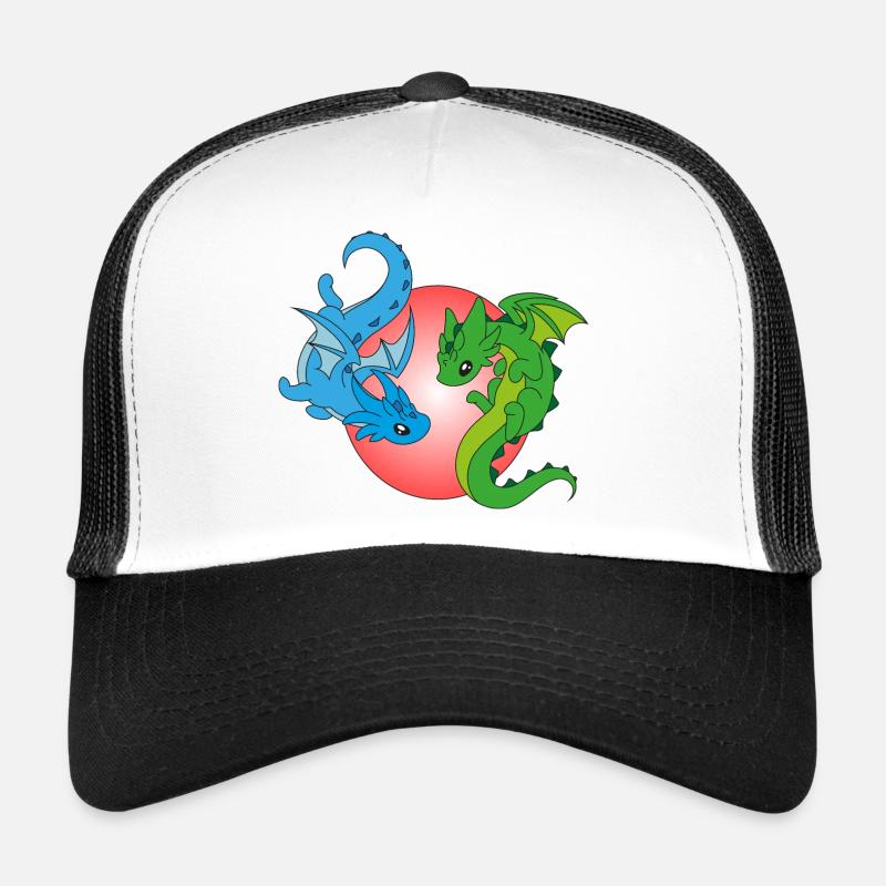 2 Dragons volants Casquette trucker 