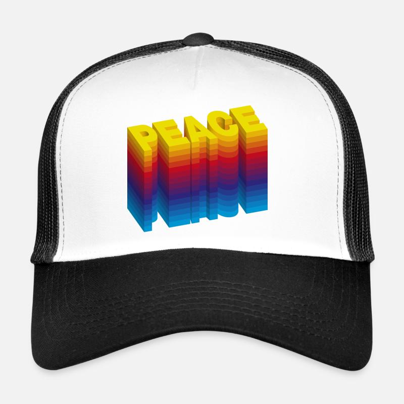 PEACE: Ein Statement für Liebe und Harmonie Trucker Cap