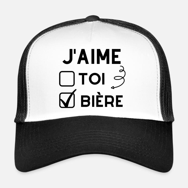 j'aime la bière Casquette trucker 