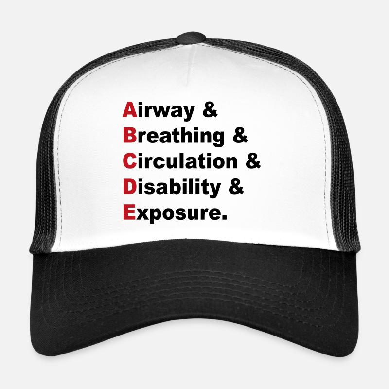 Règle ABCDE Casquette trucker 