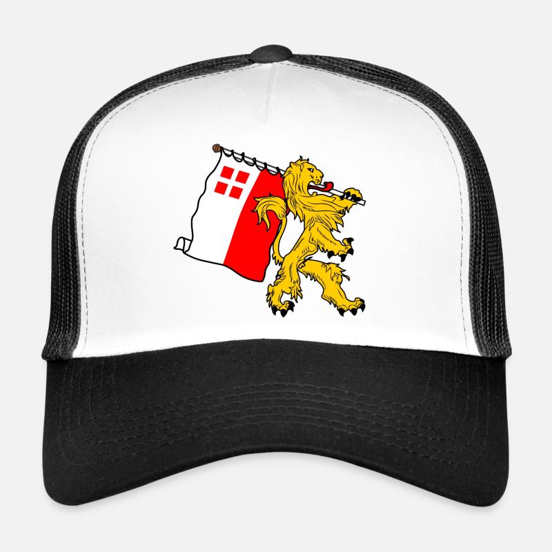 Lion avec drapeau Utrecht Utrecht drapeau Casquette trucker 