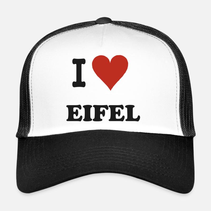 i Love Eifel - Trucker Cap - Weiß/Schwarz