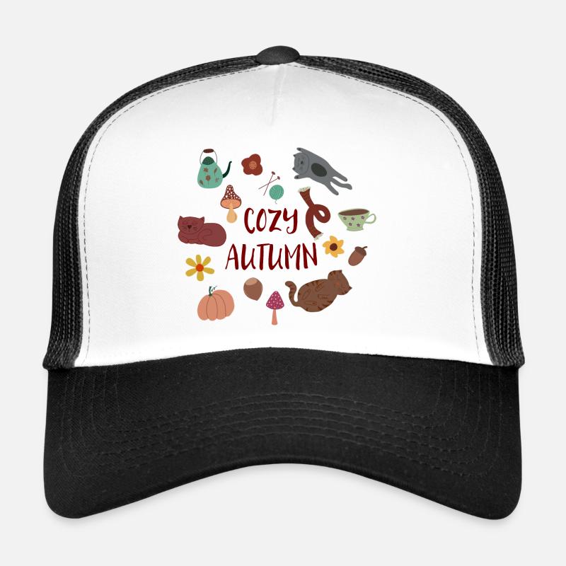 Cozy Autumn - gemütlicher Herbst - Trucker Cap - white/black