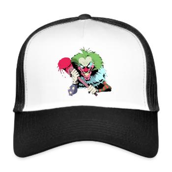 Horror Clown - Trucker Cap - white/black - Front