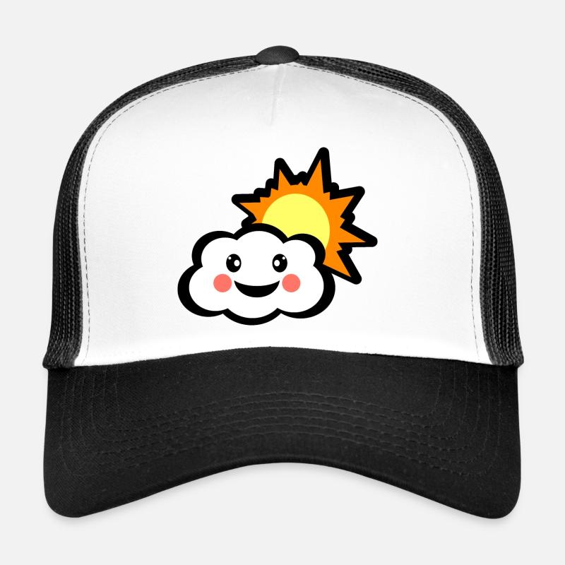 Happy Cloud and Bright Sun Trucker Cap