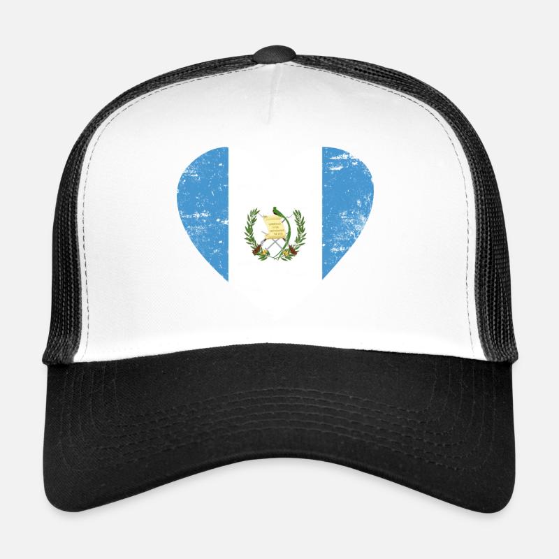 Guatemala Flaggenherz Trucker Cap