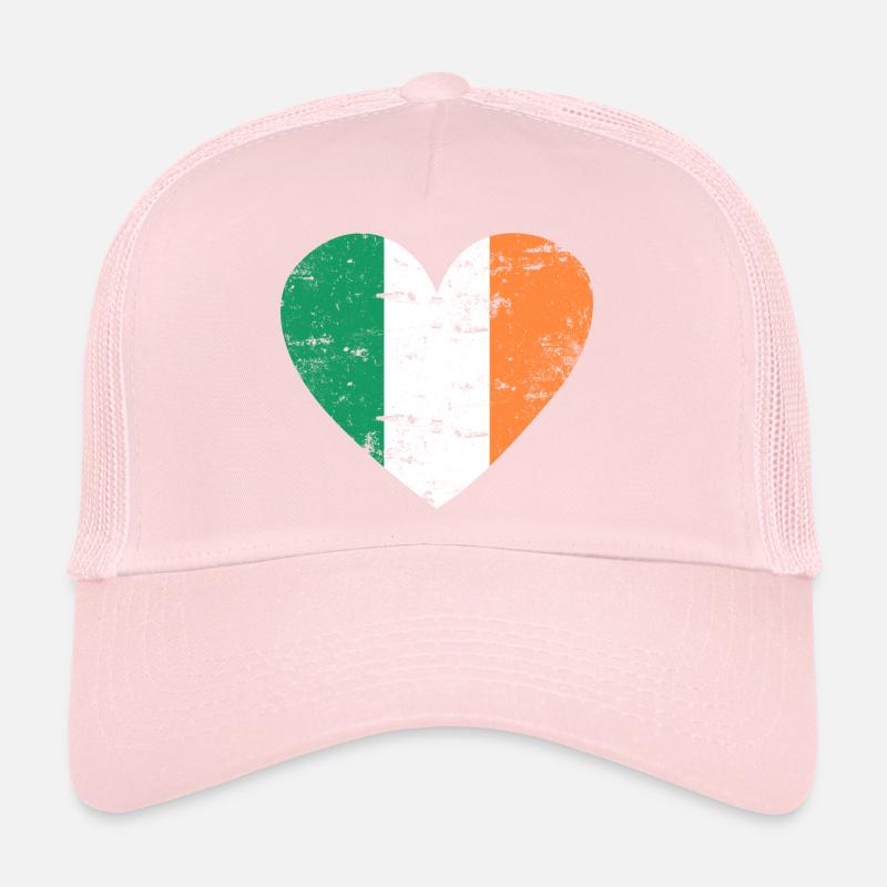 Irlande Flag Heart Casquette trucker 