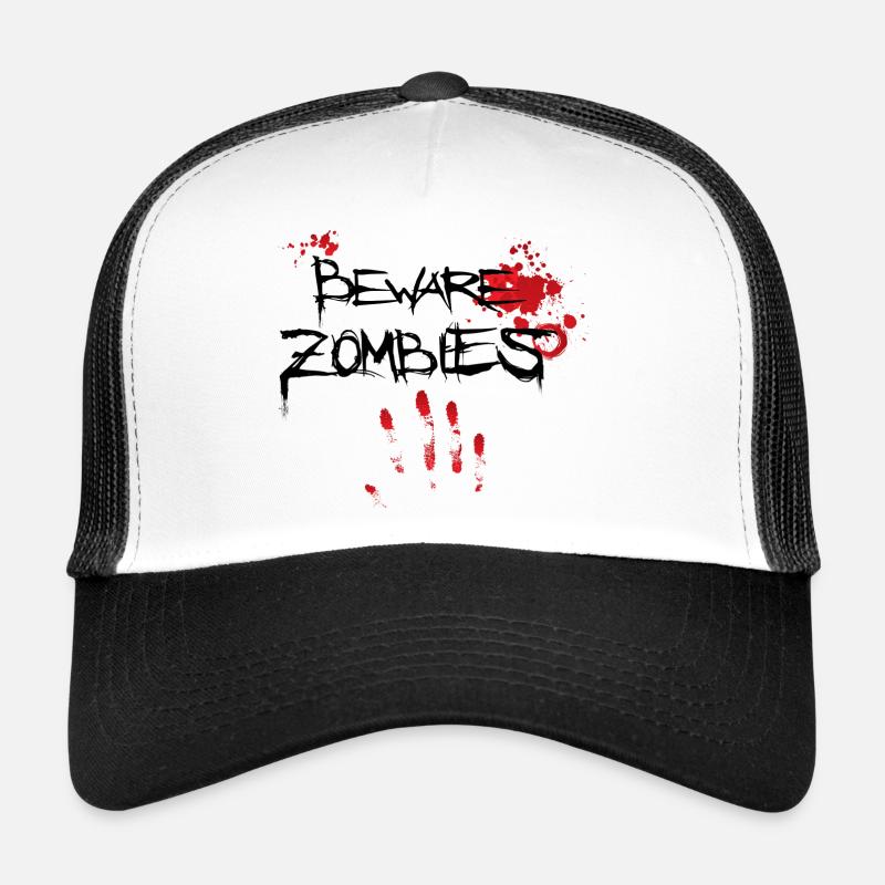 Méfiez-vous des zombies Casquette trucker 