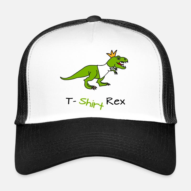 T-Shirt Rex - Trucker Cap - Weiß/Schwarz