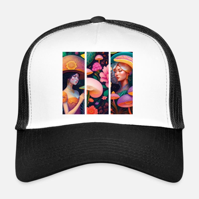 Fantasy-Paradies - Trucker Cap - Weiß/Schwarz