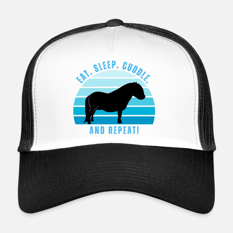 Shetland poney bonheur - Coucher de soleil de style rétro Casquette trucker 