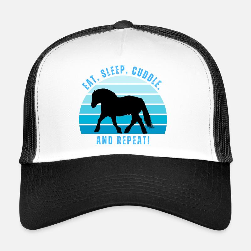 Kaltblut im Trob - Coucher de soleil dans un style rétro Casquette trucker 
