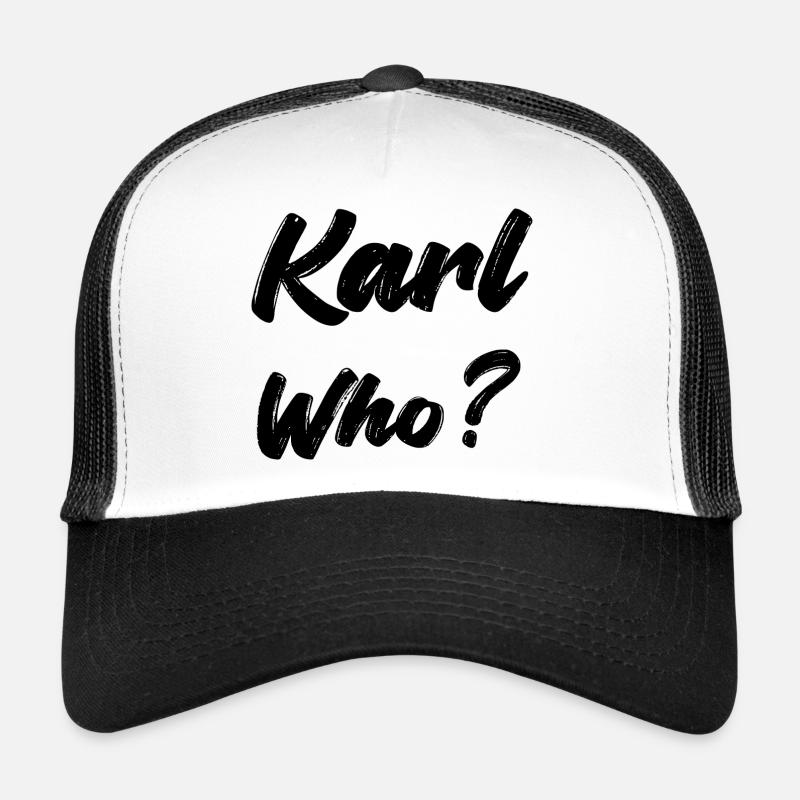 Karl wer? - Trucker Cap - Weiß/Schwarz
