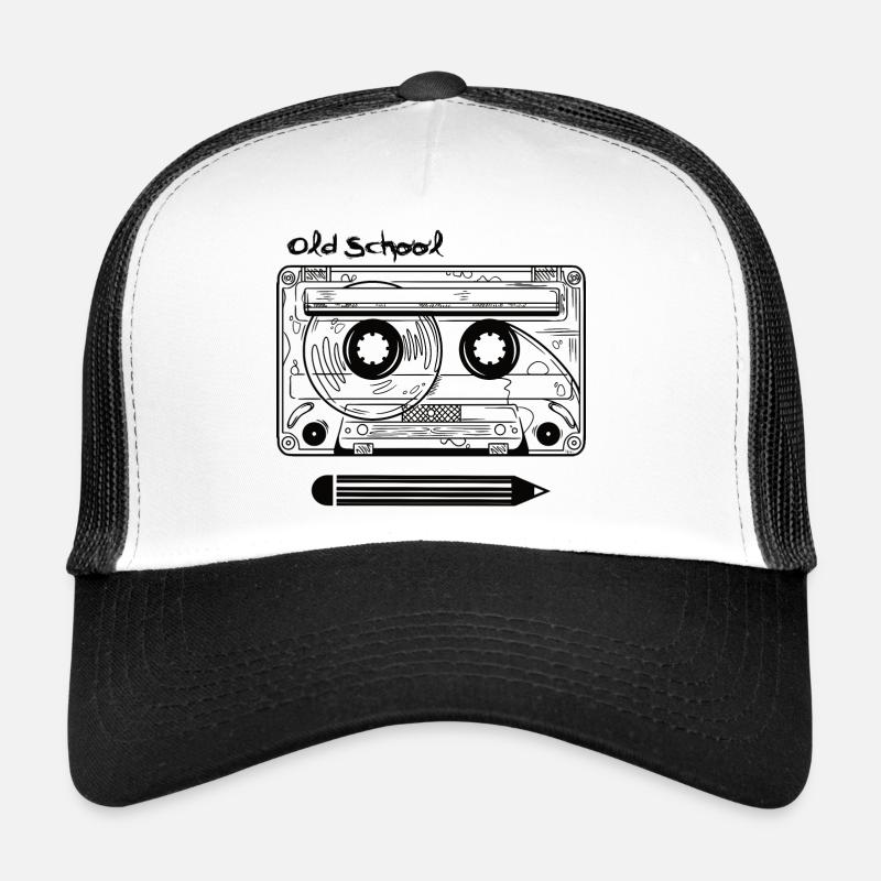 Retro Kassette und Stift Trucker Cap