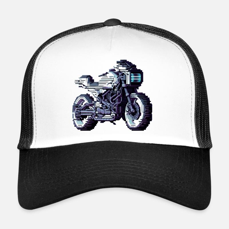Die Motorradsaison hat längst begonnen in 8 Bit Trucker Cap