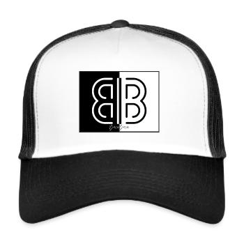 BACUBACU FREEDUM Africa black and white - Casquette trucker  - blanc/noir - Devant