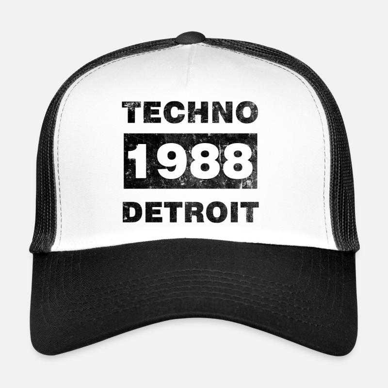 TECHNO MUSIK SCHWARZ Trucker Cap
