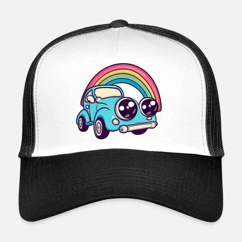 car rainbow Trucker Cap