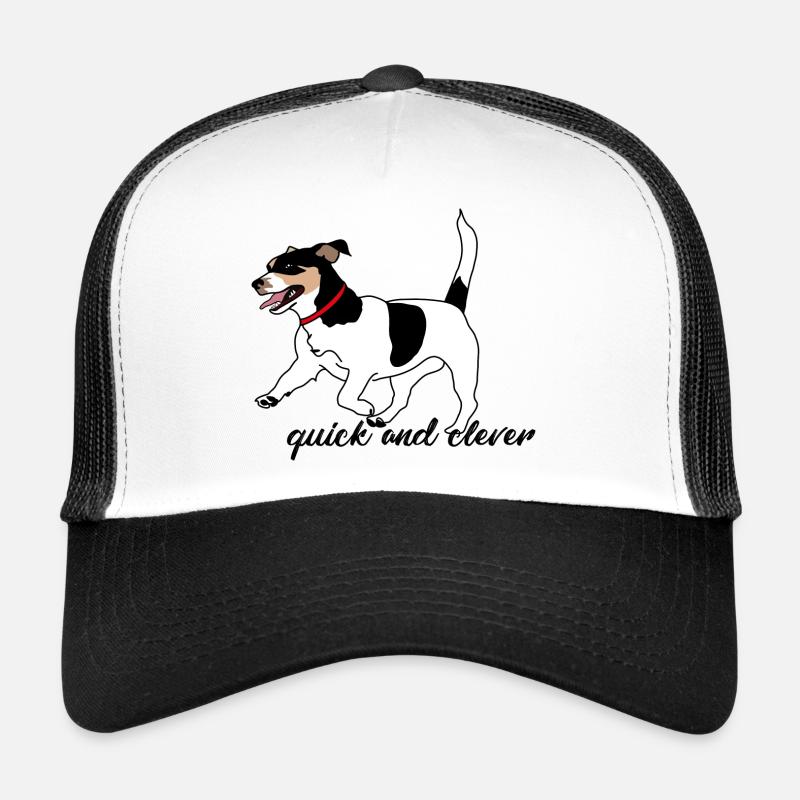 Hund - Trucker Cap - Weiß/Schwarz