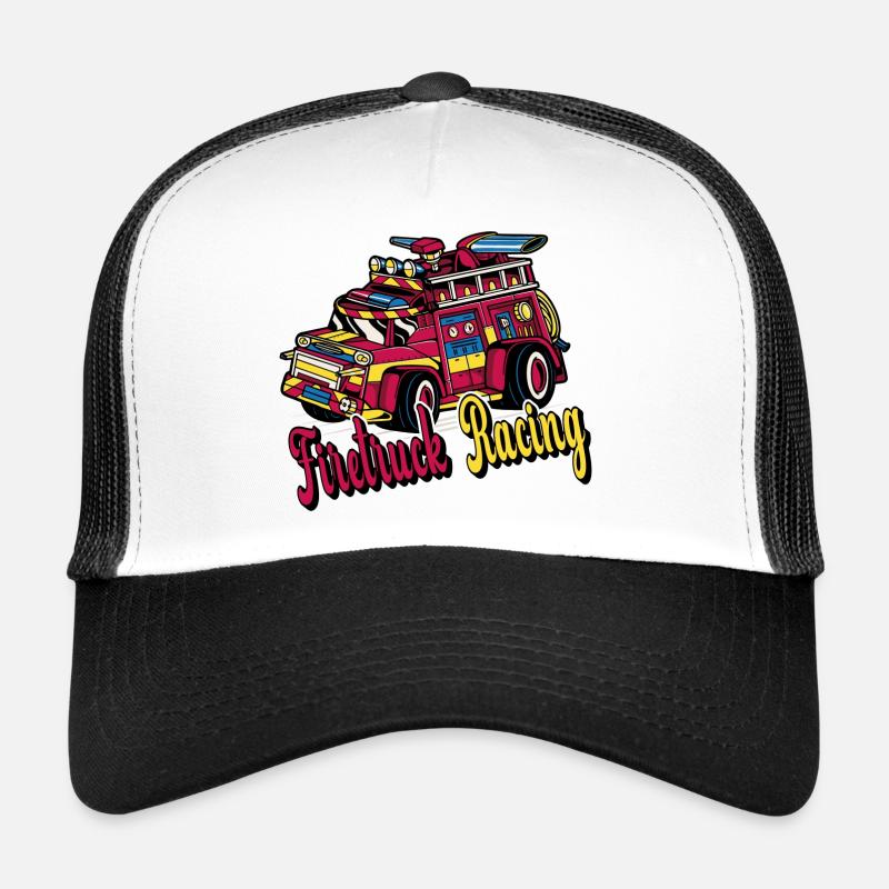 Fire truck racing Trucker Cap