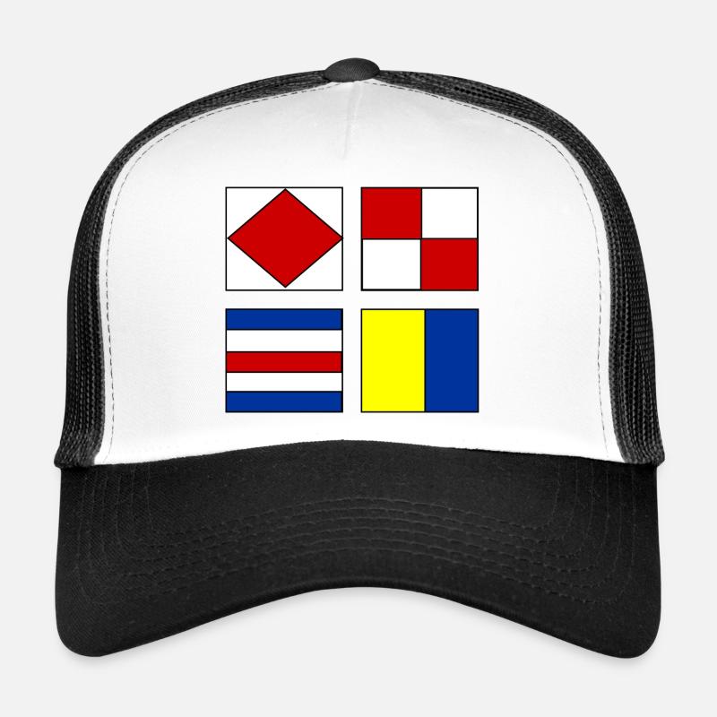 4 nautische Flaggen Trucker Cap