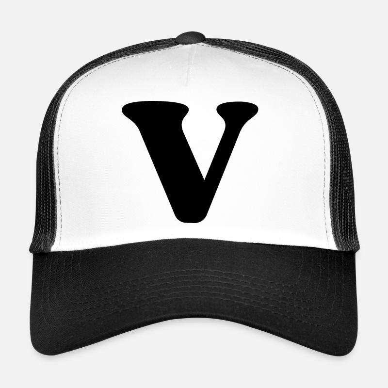 Letter v Trucker Cap