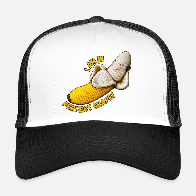 Banana - I am in perfect shape! - Trucker Cap - white/black
