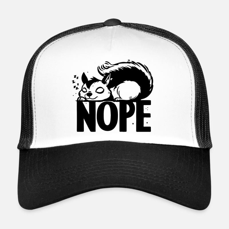 Nope Eichhörnchen Faulenzer Geschenkideen Trucker Cap