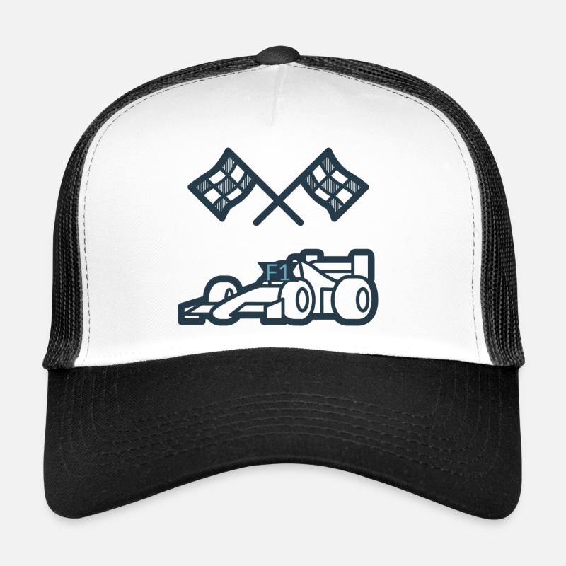 MYST3RCORP RACING BLUE Trucker Cap