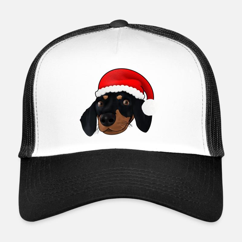 XmasDackel - Trucker Cap - Weiß/Schwarz
