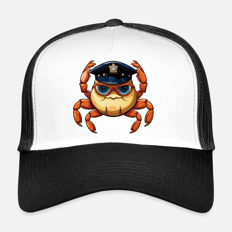 Policier crabe Casquette trucker 