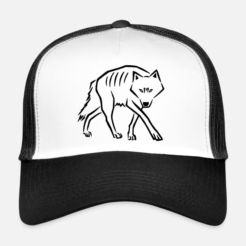 à pas de loup (noir) Casquette trucker 