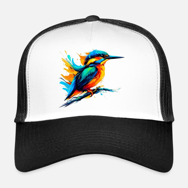 Eisvogel - Trucker Cap - Weiß/Schwarz