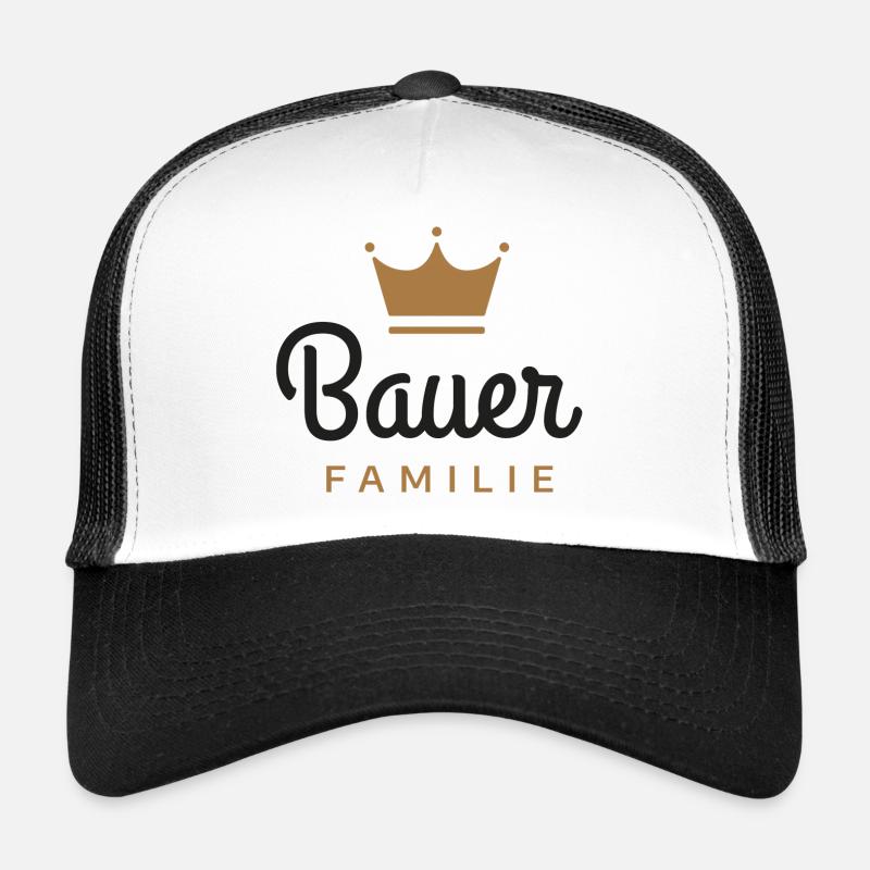 Bauer-Familie - Trucker Cap - Weiß/Schwarz