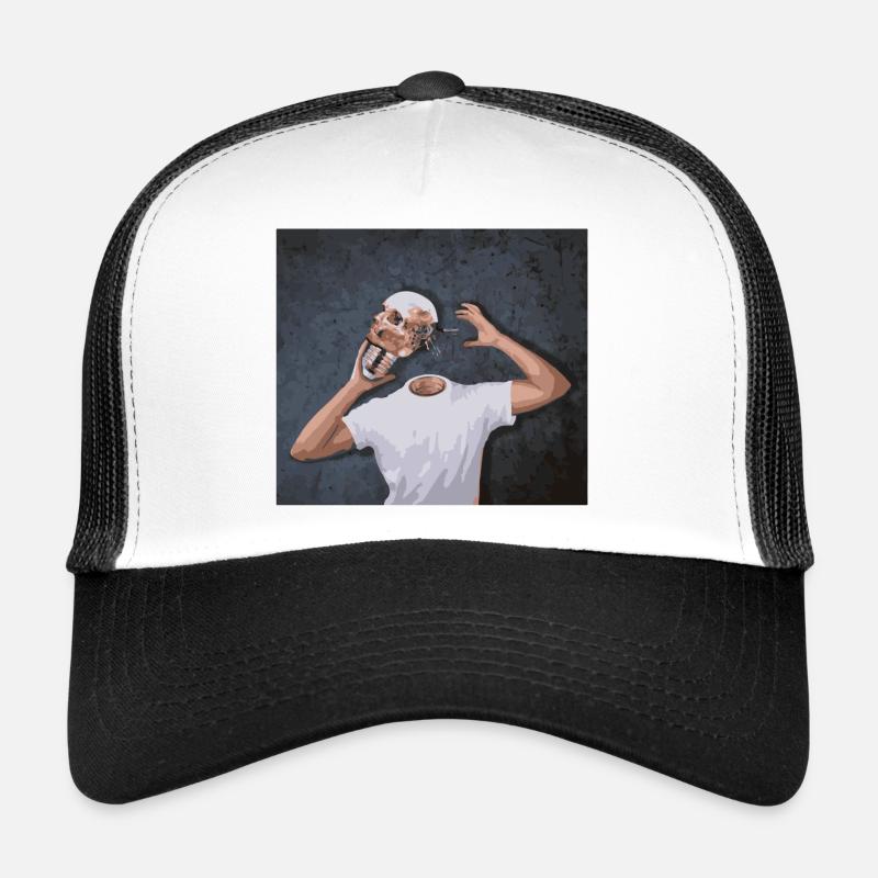 Crâne à la main Casquette trucker 