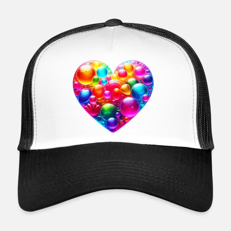 Colorful Heart Trucker Cap