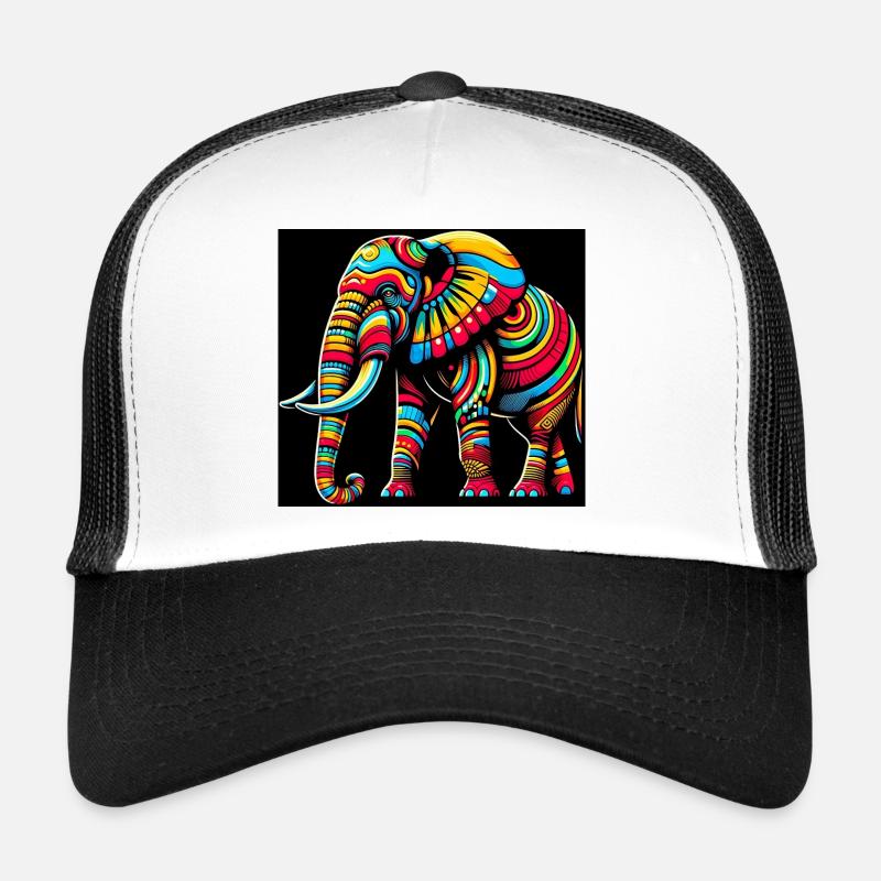 Elephant Pop Art Trucker Cap