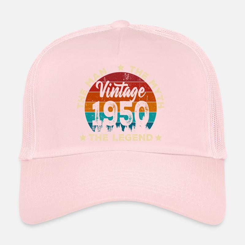 Millésime 1950 Légende Rétro Coucher de soleil Casquette trucker 