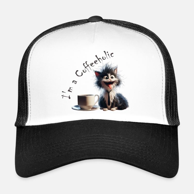 Cat Coffeeholic Trucker Cap