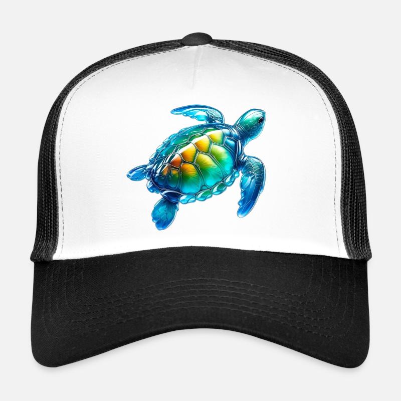 Schildkröte - Trucker Cap - Weiß/Schwarz