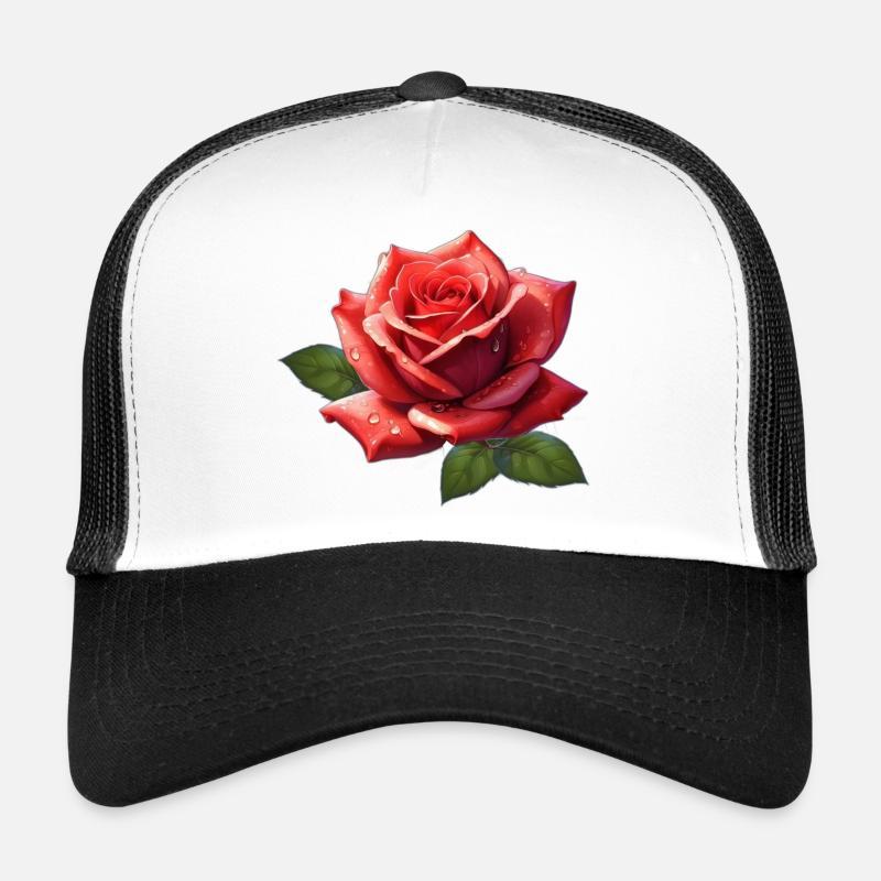 rose - Trucker Cap - white/black