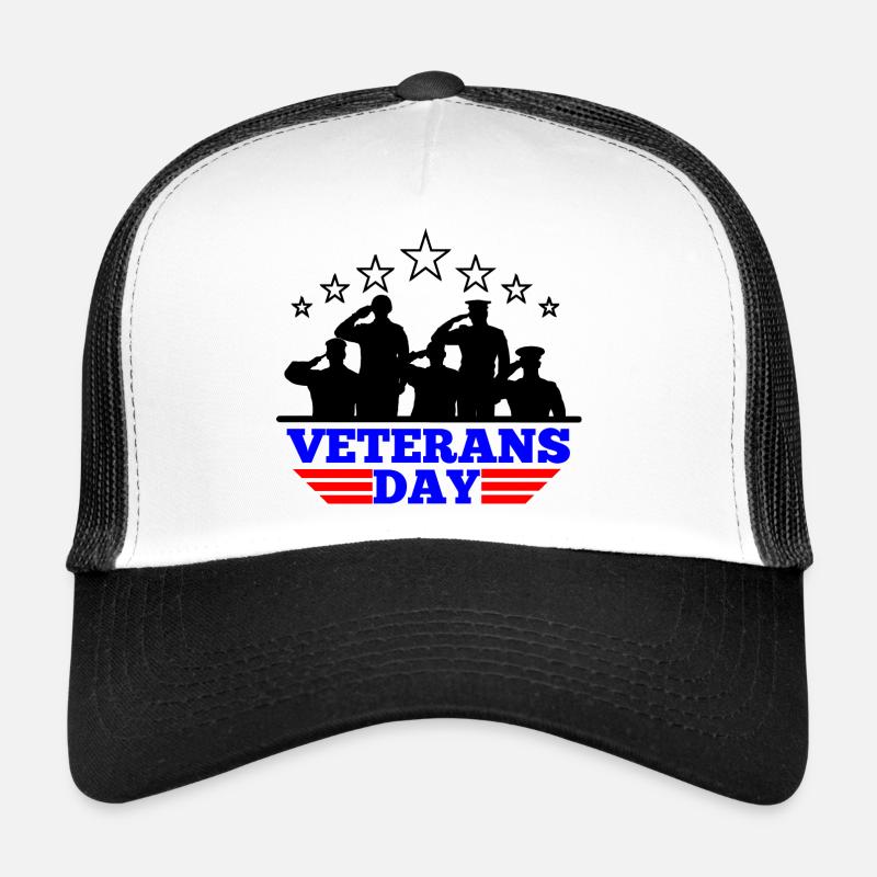 Veterans Day Emblem Trucker Cap