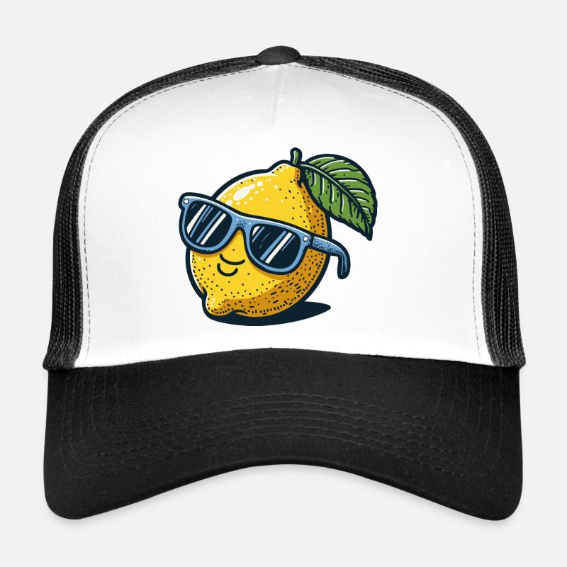 Lemon Sunglasses Summer Trucker Cap