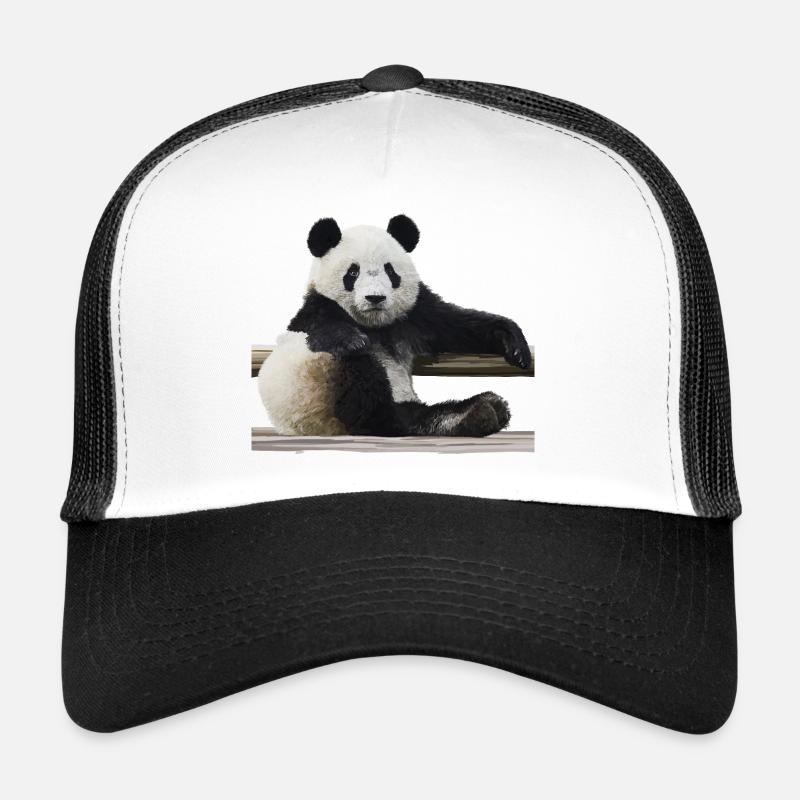 Panda - Trucker Cap - Weiß/Schwarz