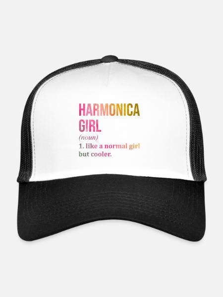 Harmonica Harmonica Harmonica - Trucker Cap - white/black - Front