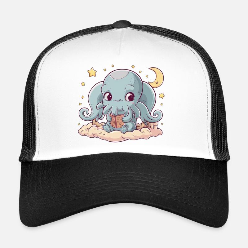 Mignon Dreamland Cthulhu - Casquette trucker  - blanc/noir