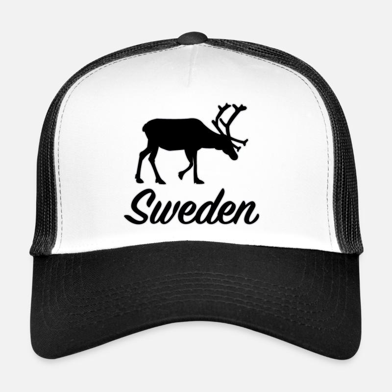 Suède Silhouette de renne Suède Souvenir Casquette trucker 