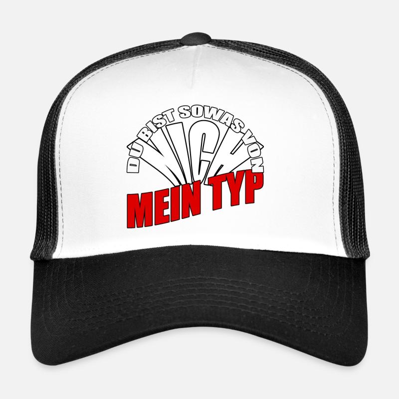Tu es tellement NICH My TYPE Lettrage rétro Casquette trucker 