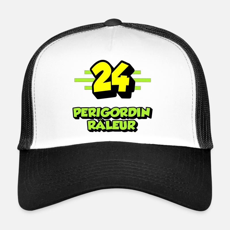 Périgordin râleur - Casquette trucker  - blanc/noir