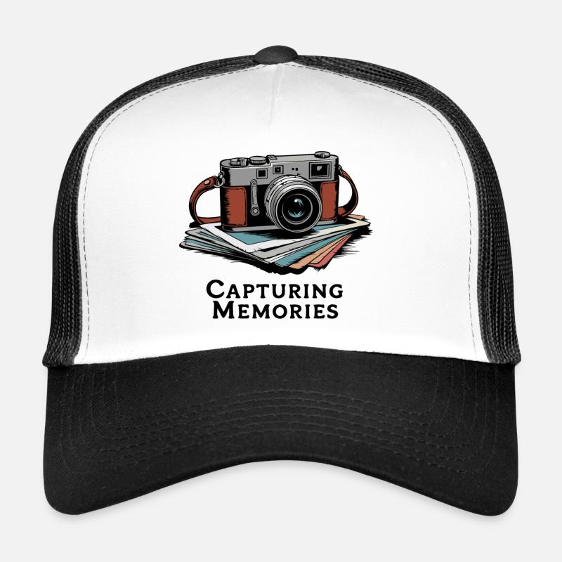 Conception d’appareils photo vintage pour les créatifs Casquette trucker 